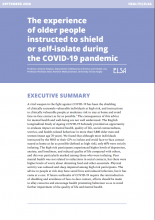 The experience of older people instructed to shield or self-isolate during the COVID-19 pandemic